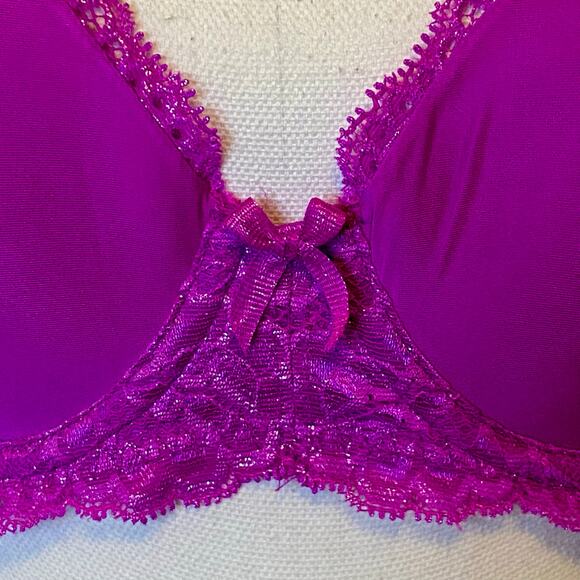 Victoria's Secret Dream Angels Lightly Lined Demi Bra 32D Pink / Purple - Picture 9 of 12